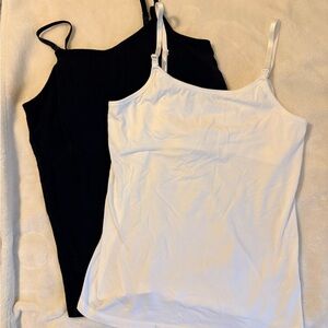 Motherhood Black and White Camisole Nursing Set